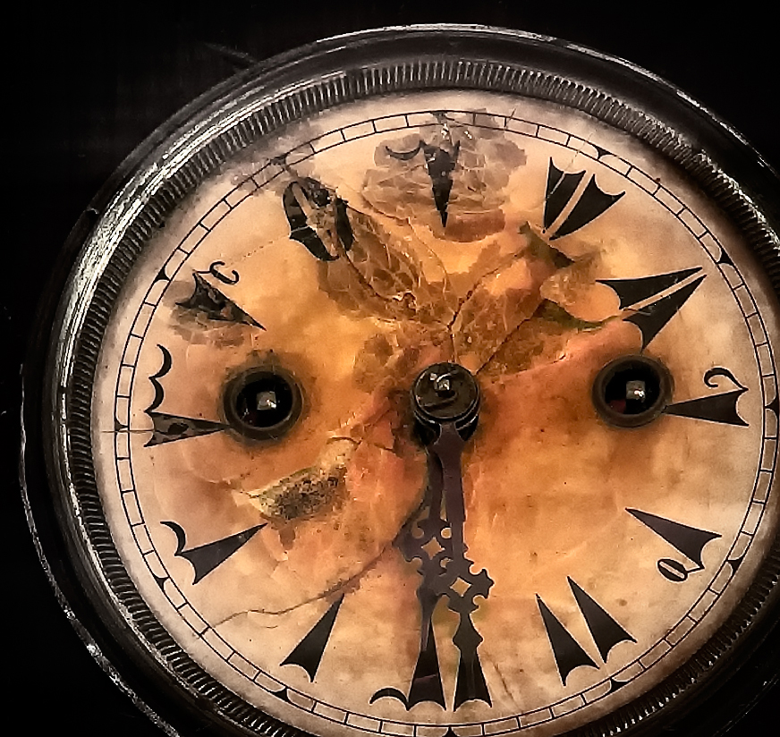 The old clock shows that It has a face and hands because it resembles us